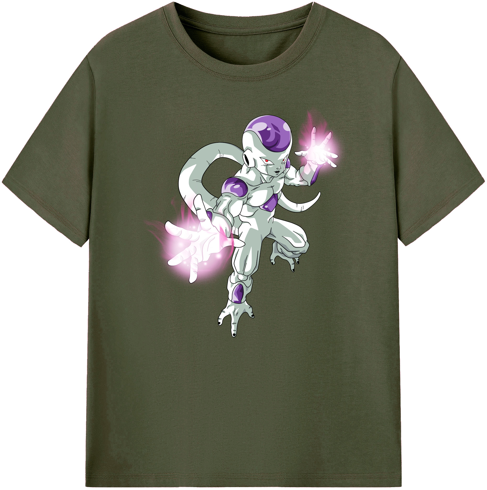 （画像用） ドラゴンボール フリーザ DRAGON BALL Frieza 綿100％ メンズ半袖Tシャツ｜肌触りやわらか＆通気性